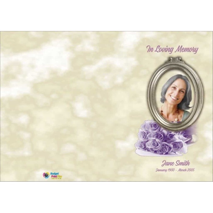 Order of Service Funeral | BPP610721