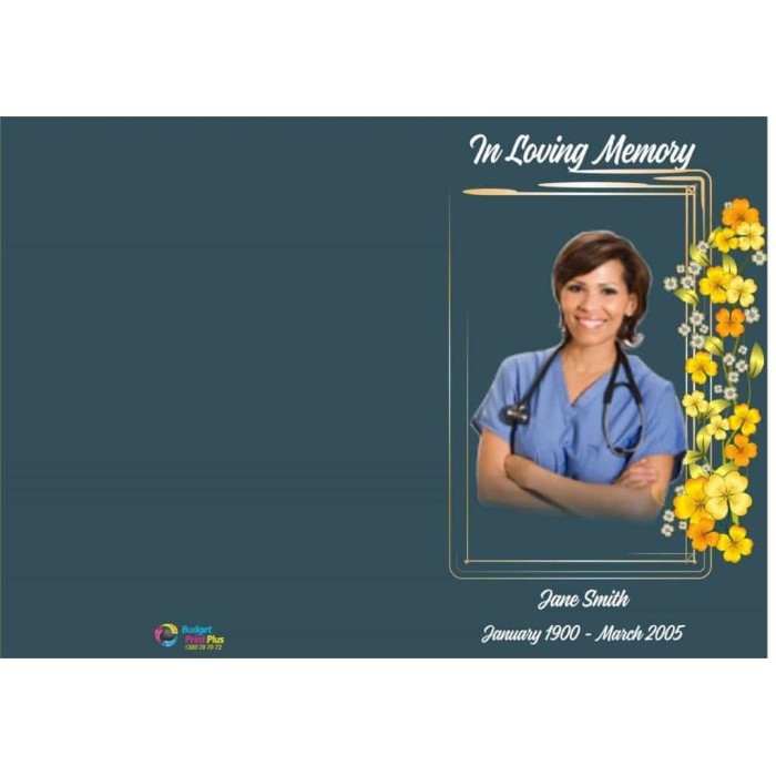 Order of Service Funeral | BPP610725