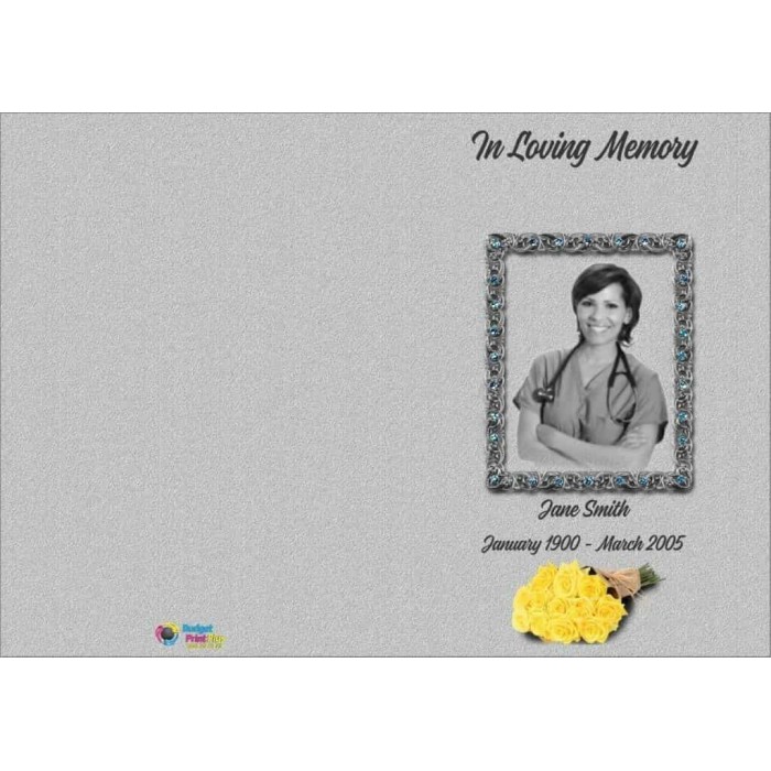 Order of Service Funeral  | BPP610727