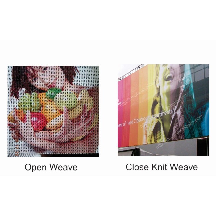 Close & Open Mesh Banner Images