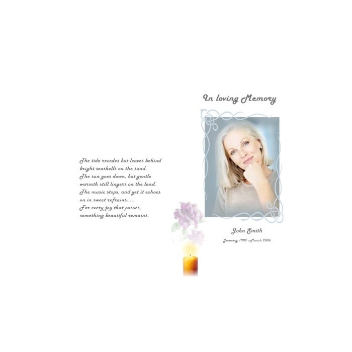 Order of Service Funeral | BPP610702