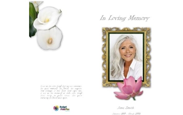 Order of Service Funeral | BPP610705