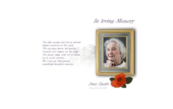 Order of Service Funeral | BPP610708