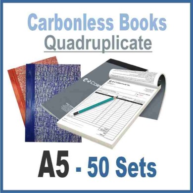 Invoice Books|Quadruplicate A5 | 50 Sets