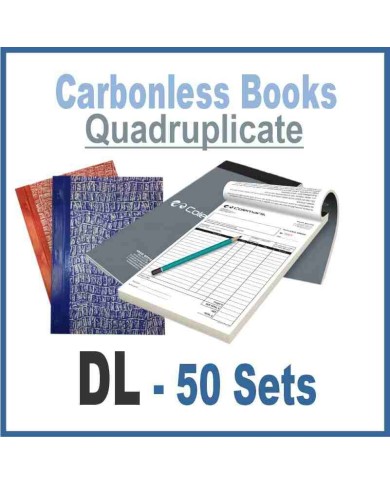 Invoice Books|Quadruplicate DL | 50 Sets