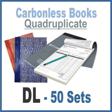 Invoice Books|Quadruplicate DL | 50 Sets