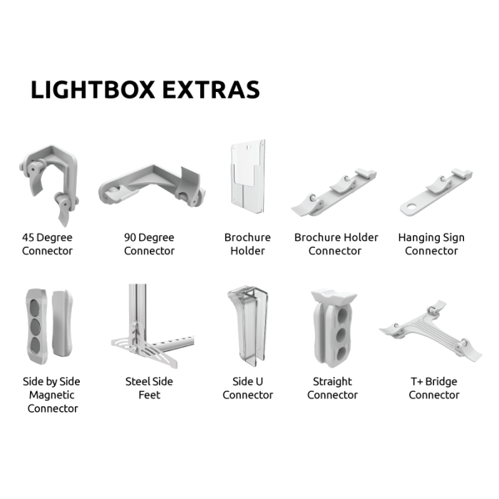 Light Box Various Fittings