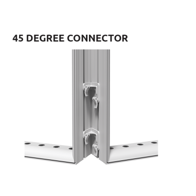 Light box 45 degree connector