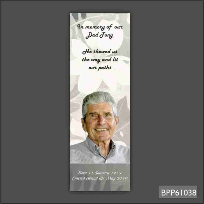 Funeral Bookmark-BPP61038