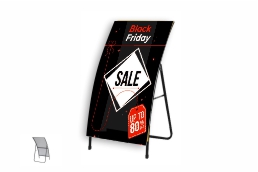 ALT="A-frame signs, also known as sandwich boards or sidewalk signs, are versatile tools used for advertising and directional purposes"